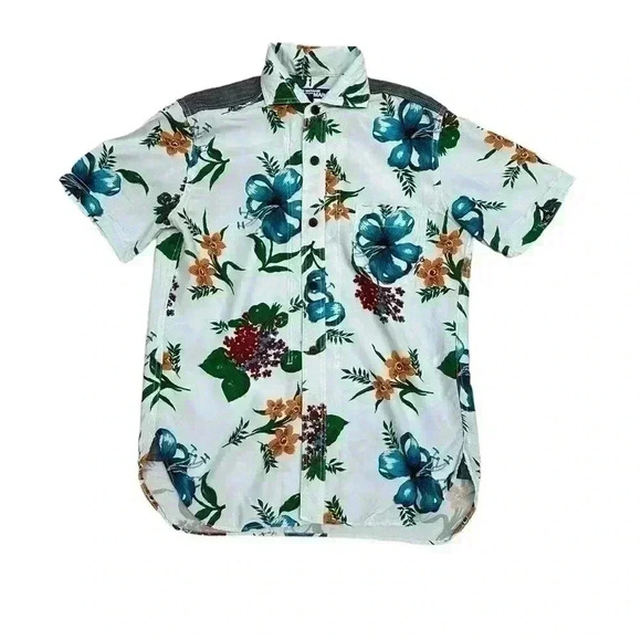 Junya Watanabe Comme Des Garçon  Floral Men’s Short Sleeve Vintage Shirt - Picture 1 of 8